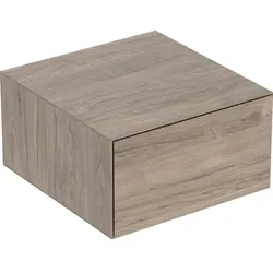 Geberit ONE Seitenschrank mit einer Schublade, Nussbaum hickory, 45x24,5x47 cm