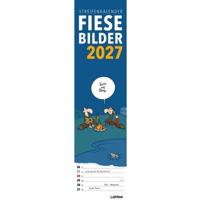 Fiese Bilder Streifenkalender 2027: Monatskalender für die Wand