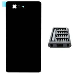Kaputt.de Sony Xperia Z3 Compact Backcover schwarz - Premium-Set (Sony Xperia Z3 Compact), Mobilgerät Ersatzteile, Schwarz