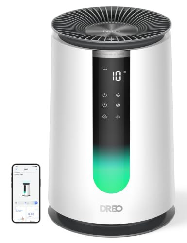 DREO Luchtreiniger 338S met 3-in-1 HEPA-filter voor mensen met allergieën