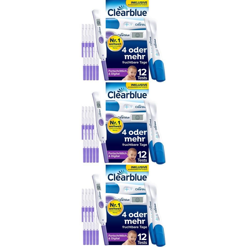 Clearblue Ovulation u.Schwangerschaftstest Kombip. x3 3x12 St Kombipackung