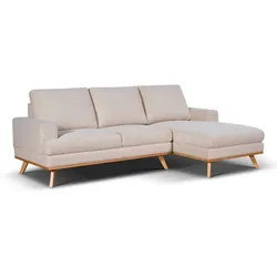 Ecksofa Dan Cord Beige