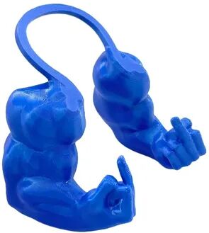 Shop Station Funny Cat Muscle Arms Printed Pet Accessories & Cosplay Costume Prop blue