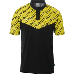 Uhlsport, Herren, Sportshirt, POLO SHIRT Progressive 28 (S), Schwarz, Gelb, S