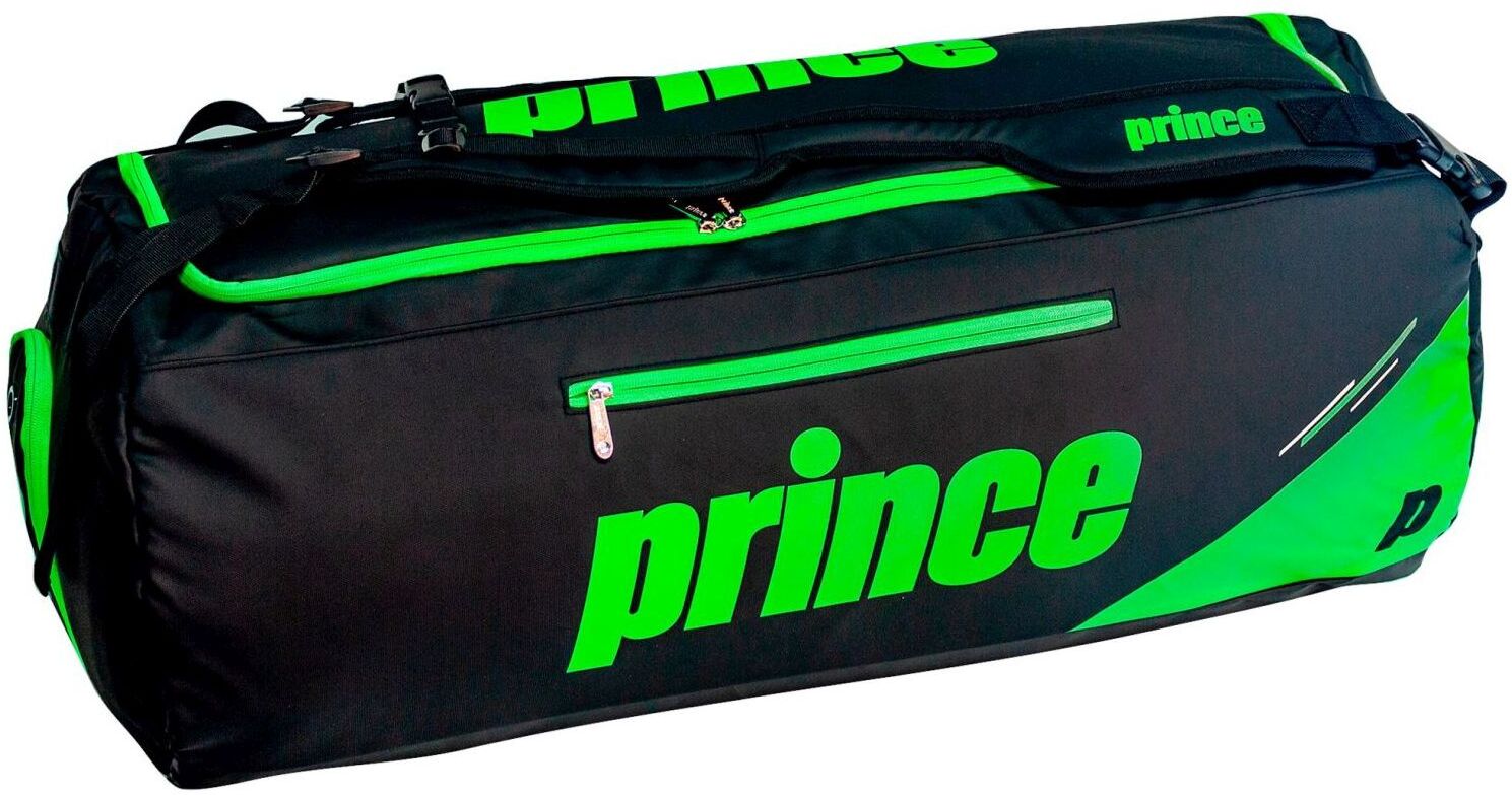Prince Bolsa de tenis y pádel Premiun Travel L . Negro / Verde Flúor