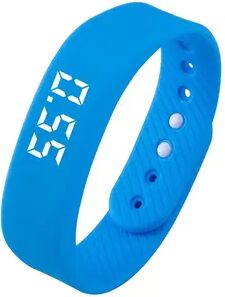 Shopalltechgadgets Waterproof Smart Fitness Band With LED Display Pedometer And Vibration Alarm blue