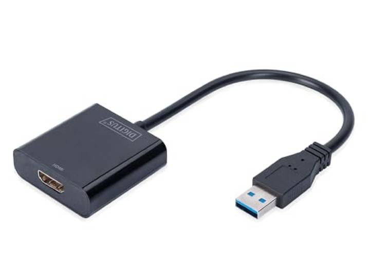 Digitus DA-70841 USB grafische adapter Zwart