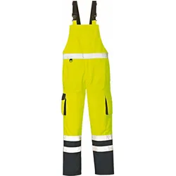 BIG Arbeitsschutz, Arbeitshose, Warn-Wetterschutz-Latzhose CHI leuchtgelb/navy,Gr.M (M)