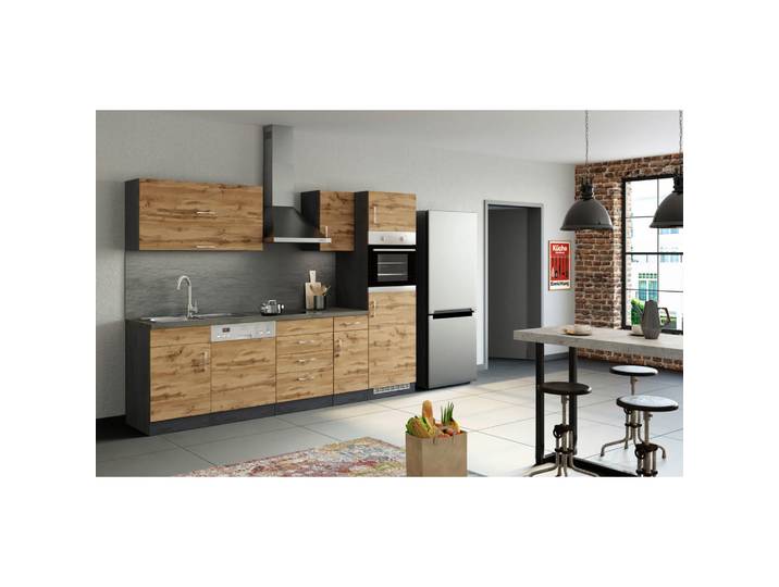 Held Küchenleerblock, Eiche, nur wie online abgebildet bestellbar, 270 cm, in den Filialen individuell planbar, Küchen, Küchenzeilen & Küchenblöcke, Küchenzeilen ohne Geräte