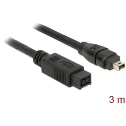 DELOCK FireWire-Kabel FW400 4Pin -> FW800 9Pin St/St 3.00