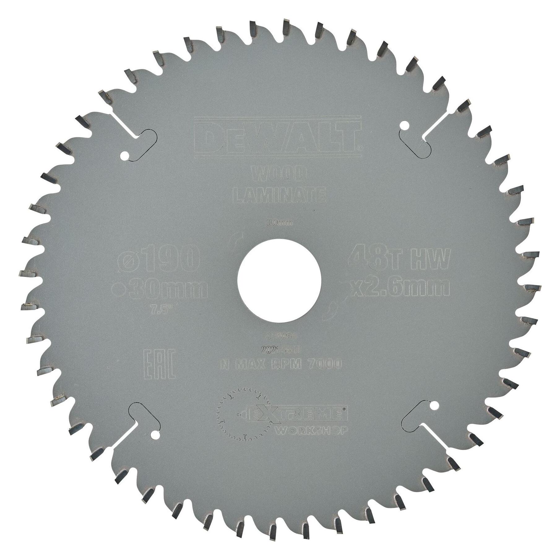 DeWalt Handkreissägeblätter Furnier. Alumini DT4094tstoff (DT4094-QZ)
