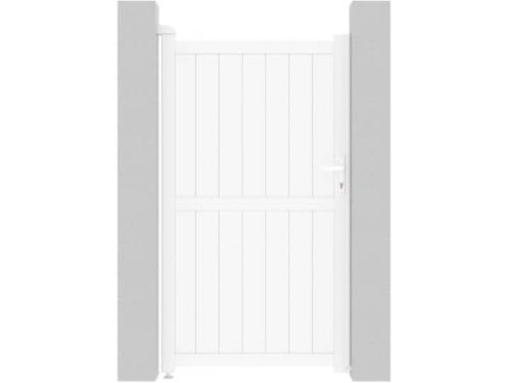 Portillon aluminium \ Lola\ - 101.2 x 180.9 cm - Blanc