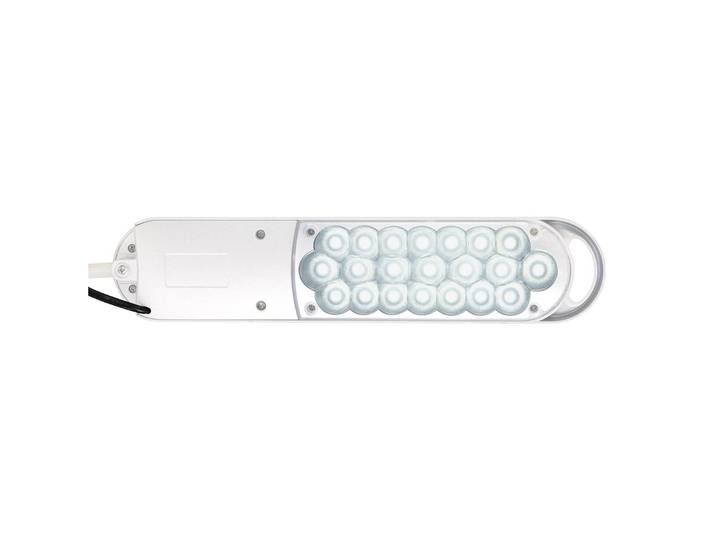 Maul LED Tischleuchtelampe MAULatlantic, weiß / opal, für Arbeitszimmer / Büro, Metall, Modern