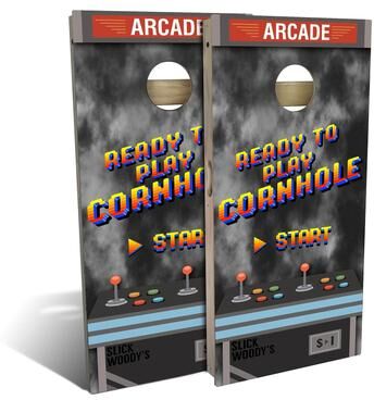 Skip's Garage Arcade Game Outdoor Cornhole Board Set