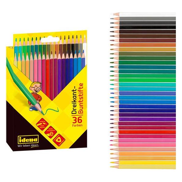 Idena Dreikant-Buntstifte holzfrei 36er (36x) (22663319)