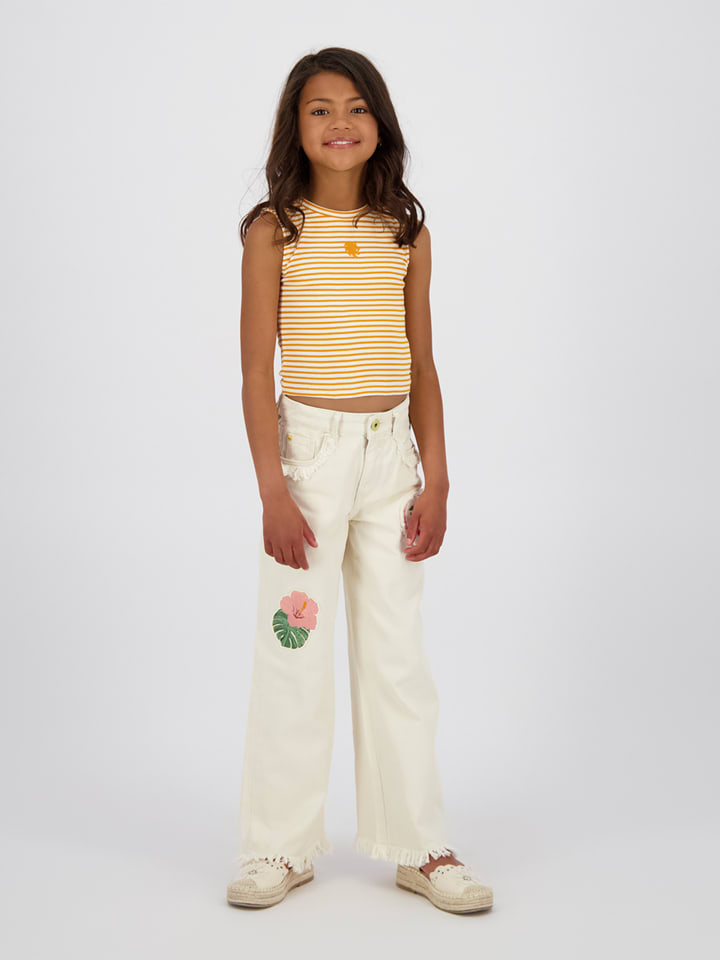 Vingino Top "Icon" in Orange/ Creme - 128