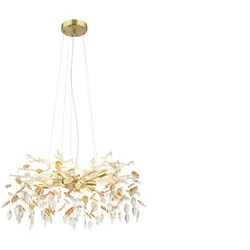 Globo Lighting Luster   , gold , Maße (cm): H: 120  Ø: 61