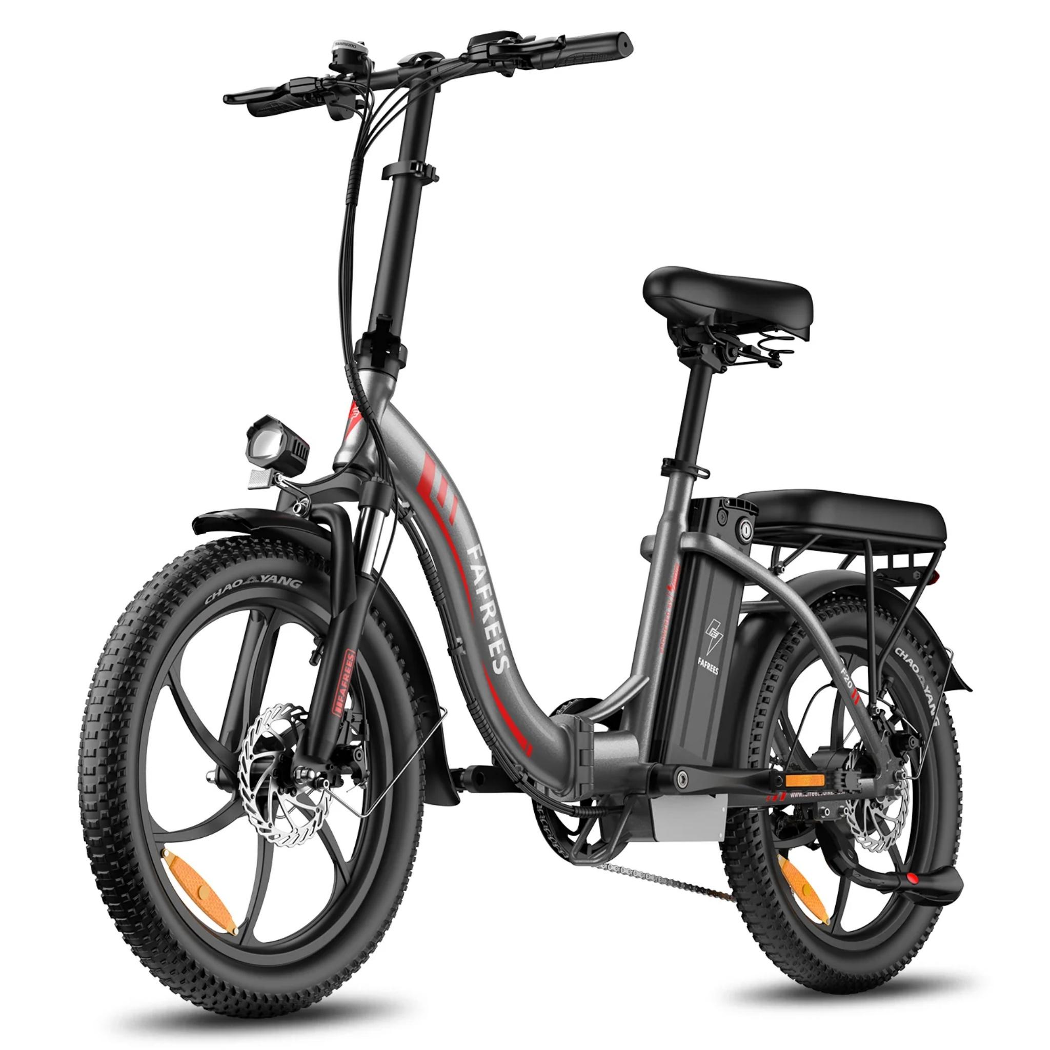 FAFREES F20 Elektrofahrrad - Motor 250W Akku 36V18Ah 20'' Scheibenbremsen - Grau