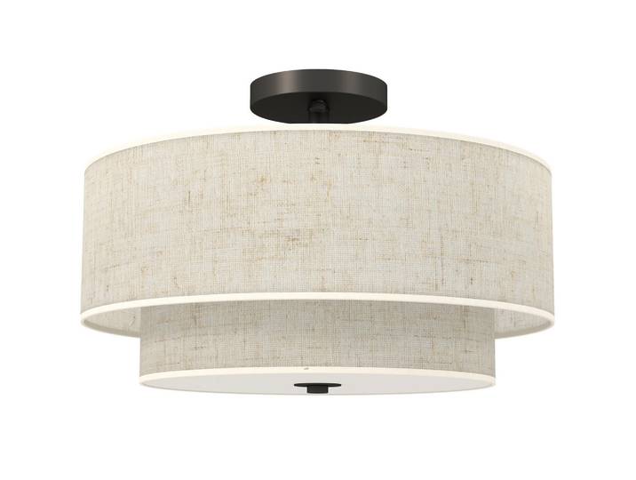 Homcom Deckenleuchte Hängend mit 3 x E14 Fassung Creme, Metall, 40x26x40 cm, Lampen & Leuchten, LED Beleuchtung, LED-Deckenleuchten