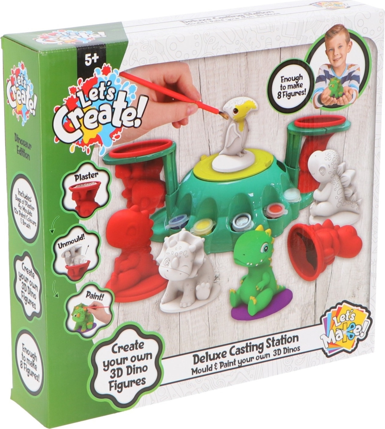 COFI 1453 Gips gieten en schilderen: 3D-dino's