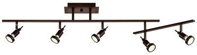 Access Lighting Viper Adjustable Track Light - 5-Light - Bronze Finish - Bulb Included