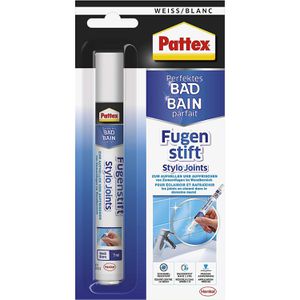 Pattex Fugenstift Perfektes Bad PFS7, weiß, 7ml, Strichbreite ca. 4mm