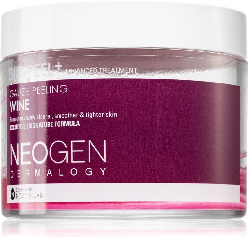 Neogen Dermalogy Bio-Peel+ Gauze Peeling Wine Peeling-Pads für das Gesicht strafft die Haut und verfeinert Poren 30 St.