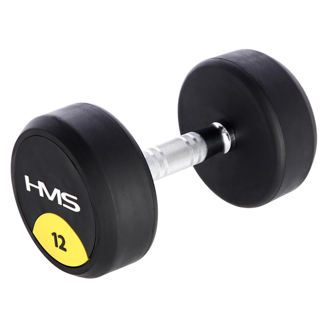 HMS hantel HG PRO gumowany 1 x 12 kg (1 x 12 kg) (17-66-155)