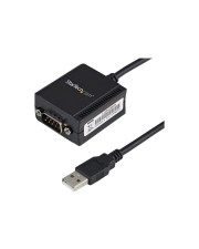 StarTech.com FTDI USB 2.0 auf Seriell Adapter zu RS232 / DB9 Konverter COM Serieller RS-232 Schwarz (ICUSB2321F)