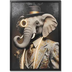Globo LED-Leuchtbild George Elefant Kunststoff
