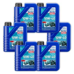 6x Motoröl LIQUI MOLY 25012 Marine 4T Motor Oil 10W-40 Boot Schiff 1 Liter