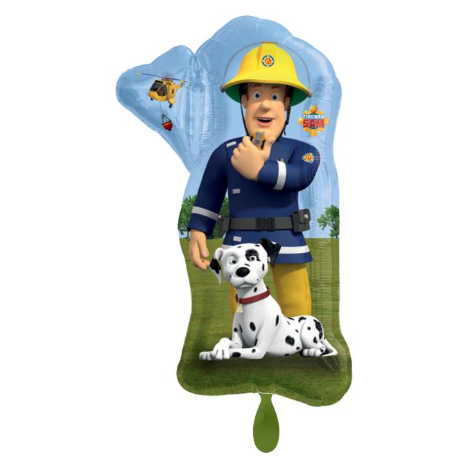 Amscan Folienballon Fireman Sam der Feuerwehrmann - leer (1x) (4488275)