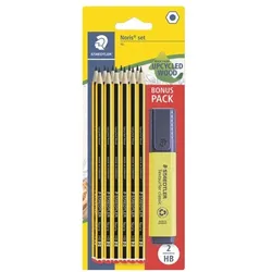 Staedtler 12er-Set Bleistifte »Noris« inkl. Textmarker »Textsurfer« schwarz
