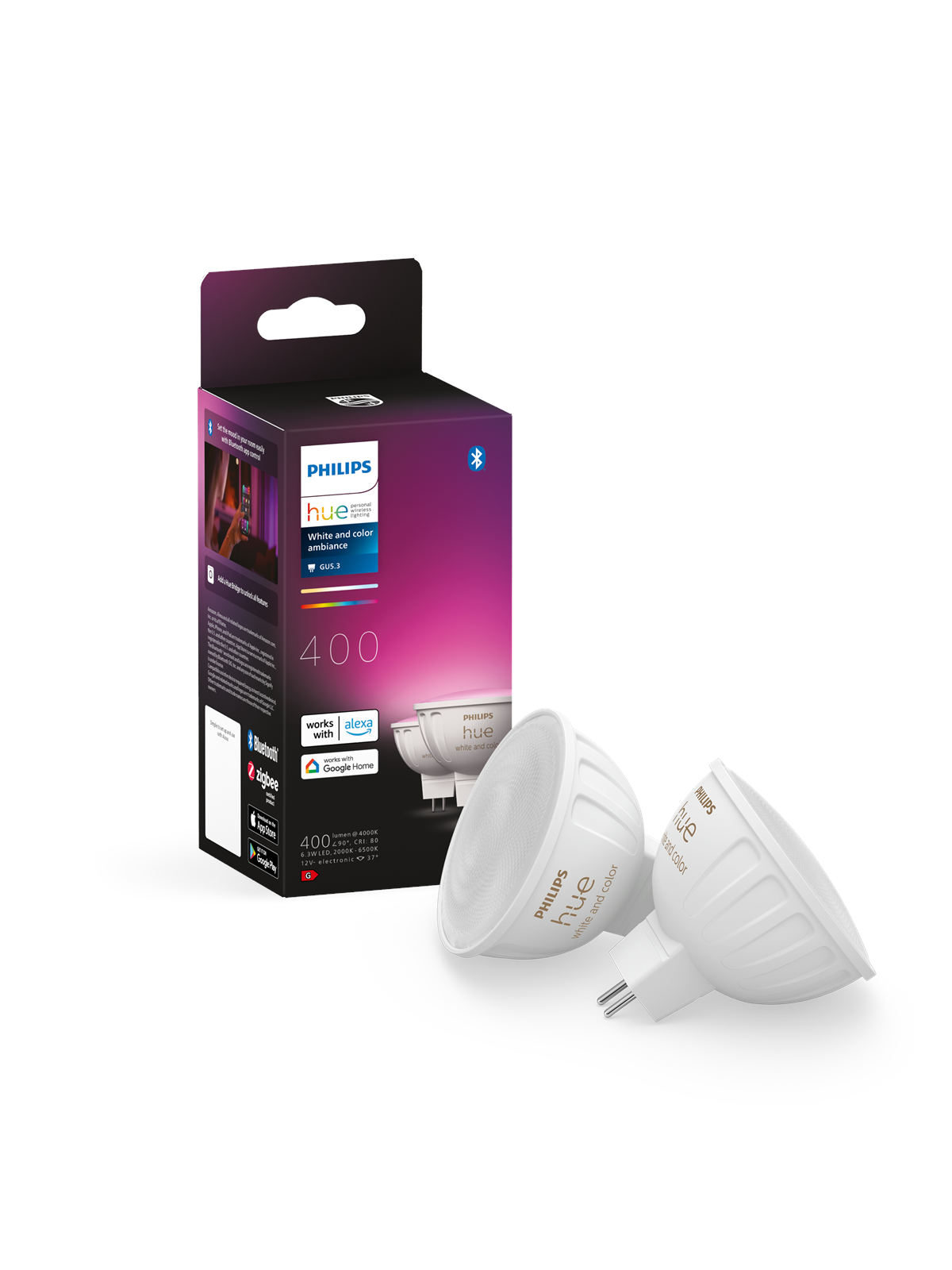 Philips HueWCA 6.3 W 12 V MR16 2-Pack
