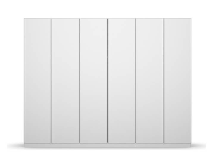 Kleiderschrank Drehtürenschrank Monostar , 6-türig , Alpinweiß 271 x 210 x 54 cm