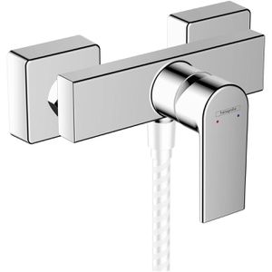 hansgrohe Duscharmatur Vernis Shape, 71650000, verchromt, mit Einhebelmischer, aus Messing, zur Aufputz-Montage