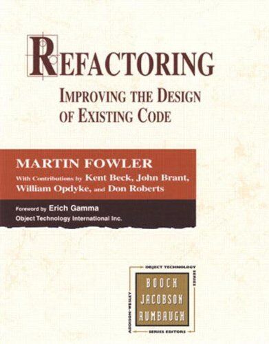 Martin Fowler - Refactoring: Improving the Design of Existing Code (Object Technology Series) - Preis vom 09.10.2026 07:28:09 h