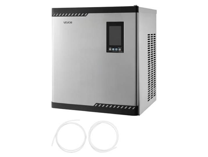 VEVOR kommerzielle Eismaschine – Kopf, 136 kg/Tag Edelstahl-Eismaschine mit intelligentem Bedienfeld, Selbstreinigung, einstellbarer Dicke, ideal für Restaurant, Bar, Café, Hotel – Nur Kopf