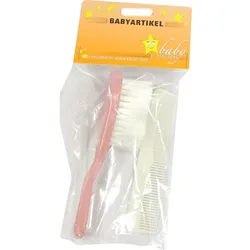 Bürste Baby Kunststoff+nylon Kamm Rosa 1 ST