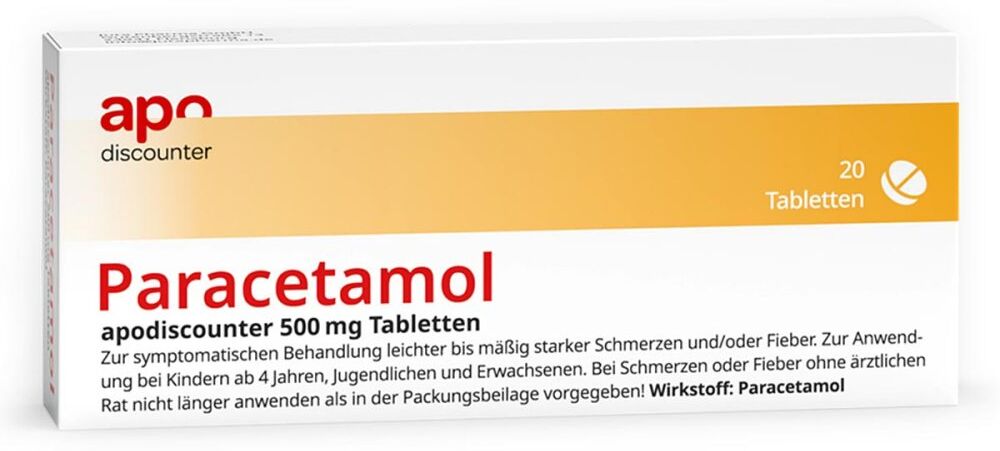 Paracetamol 500 mg von apodiscounter
