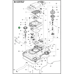 Original Husqvarna Befestigungsring Joystick-Gummimanschette für Automower 320 und 330X