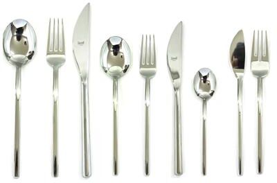Mepra Sveva Flatware Set - 54 Pieces - Stainless Steel