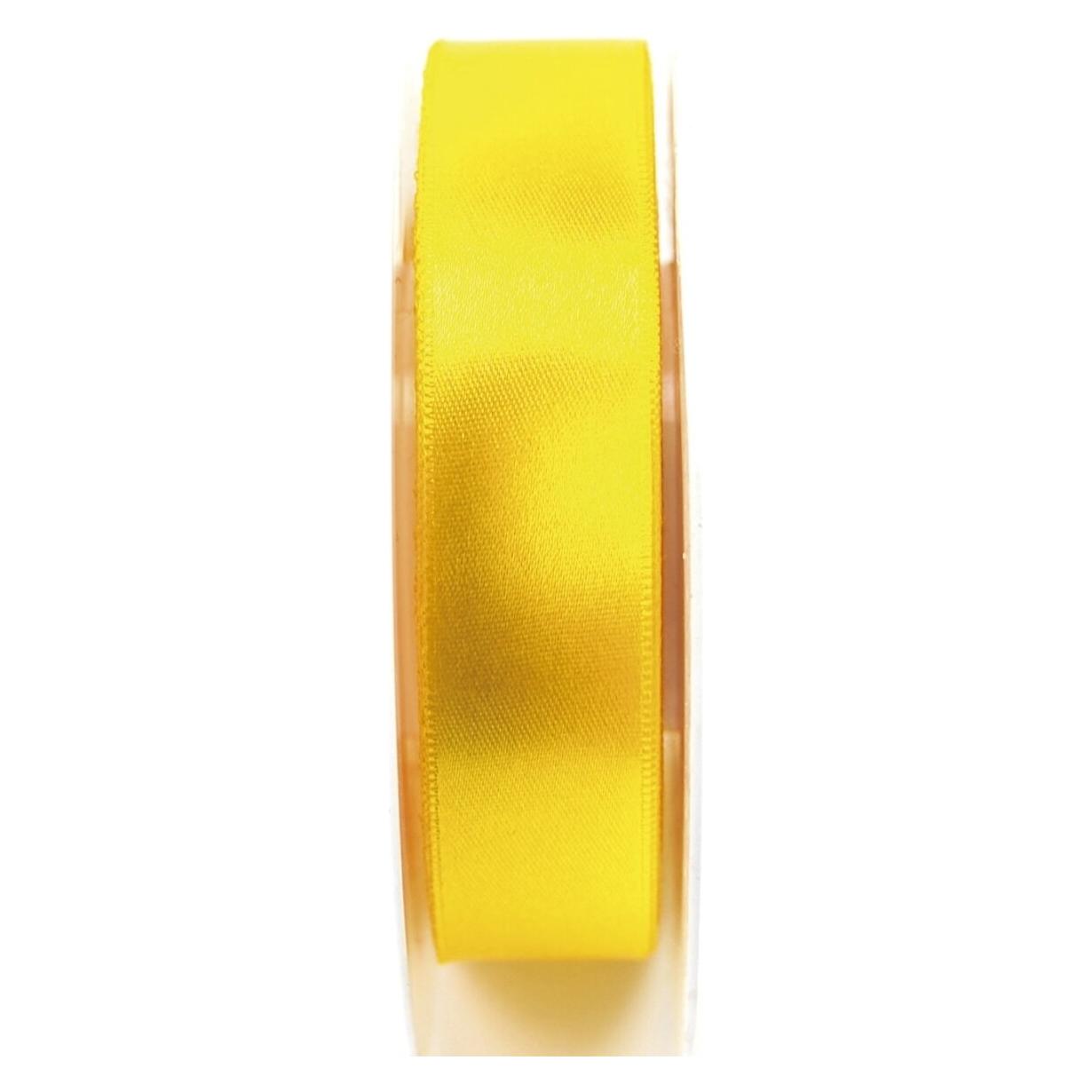Goldina Doppelsatinband 25mmx25m gelb (1x) (8172025100025)