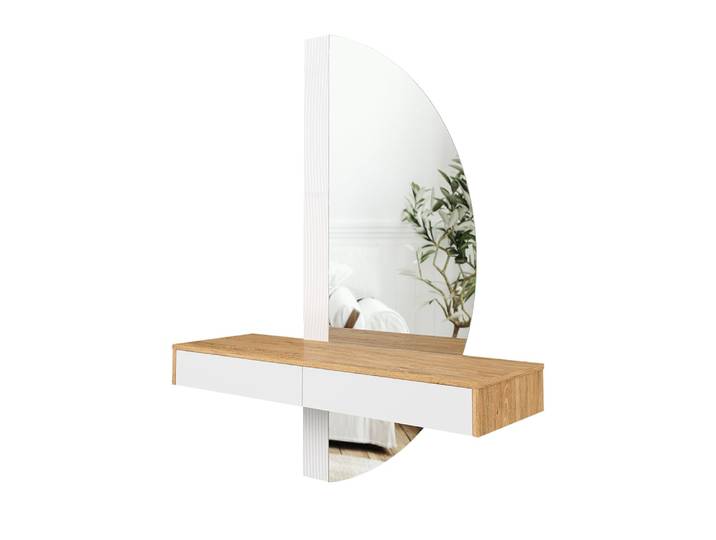 Coiffeuse avec miroir led blanc 120x161.1cm