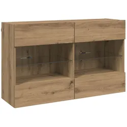 Helloshop26 - Modernes wandmontiertes TV-Möbel mit LED-Beleuchtung 98,5 x 30 x 60,5 cm für ein elegantes Wohnzimmer aus 02_0058391