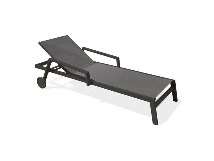 Bain de Soleil Multi-Positions  Ibiza  210cm Gris Anthracite