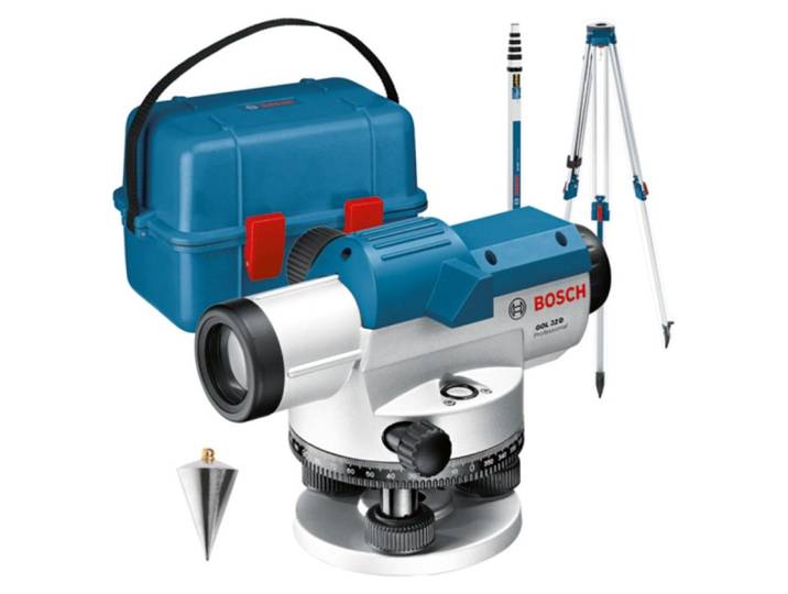 Appareil de nivellement optique GOL 32 D\, avec trépied de construction BT 160\, jauge GR 500