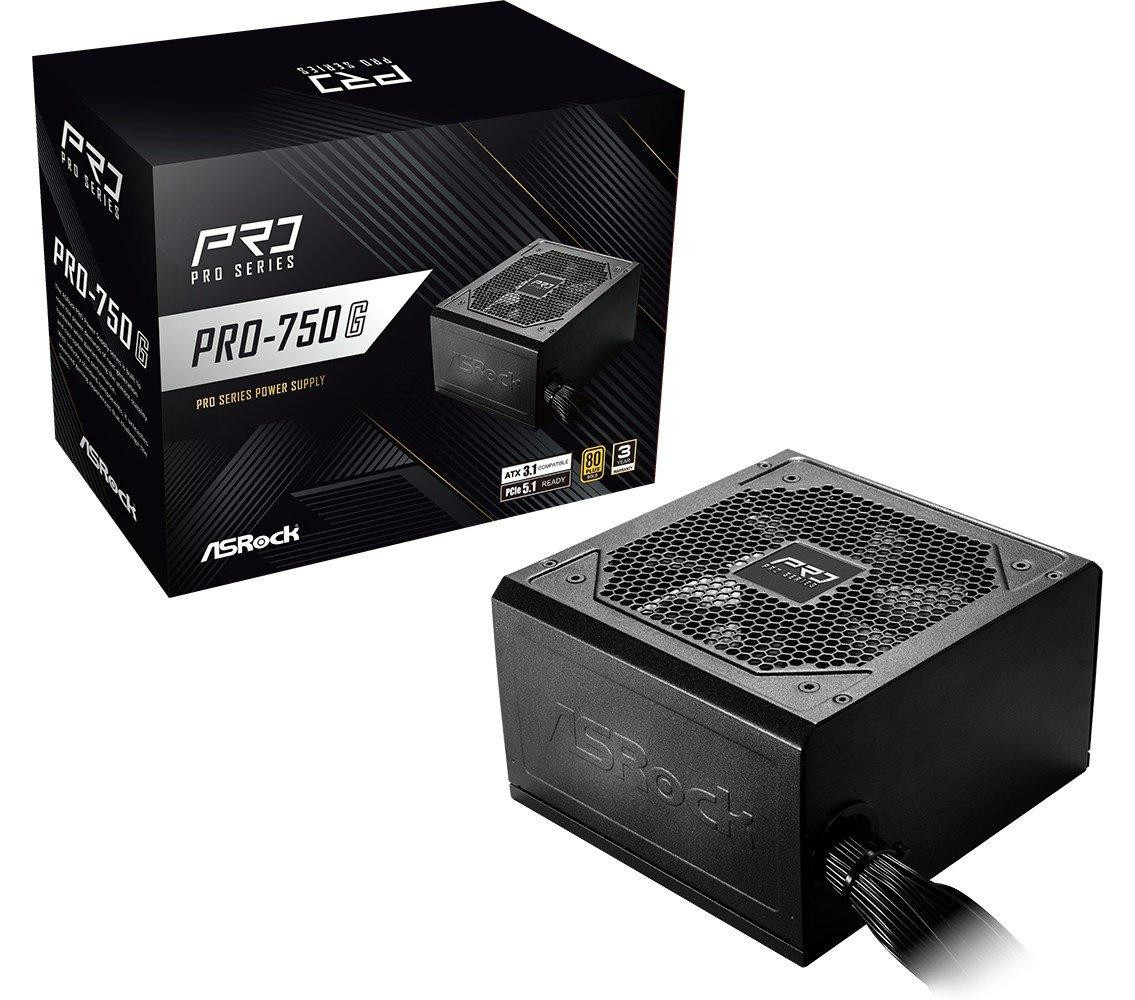 ASRock PRO-750G 750W 80 PLUS Gold Voeding