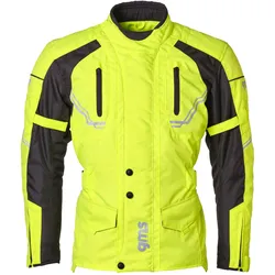GMS-Moto Taylor, Textiljacke wasserdicht - Neon-Gelb/Schwarz - M