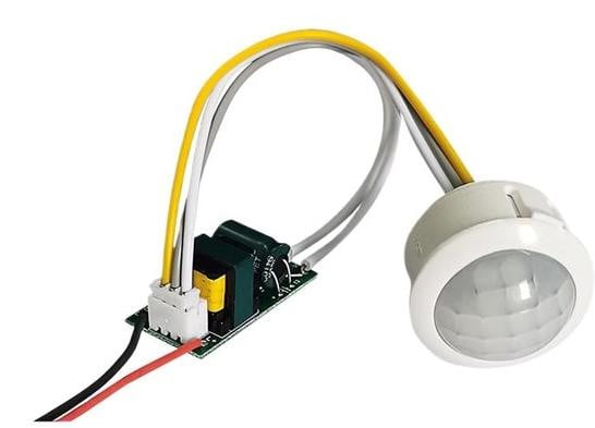 Bewegingssensor Lichtschakelaar met Lichtsensor voor Automatische Verlichting, Wit
